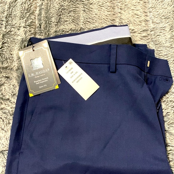 JM Haggar | Pants | Jm Haggar Mens Premium Stretch Suit Slim Fit Dress ...